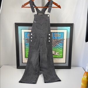 Vintage Levi’s silver tab faded black overalls size 7 Regular